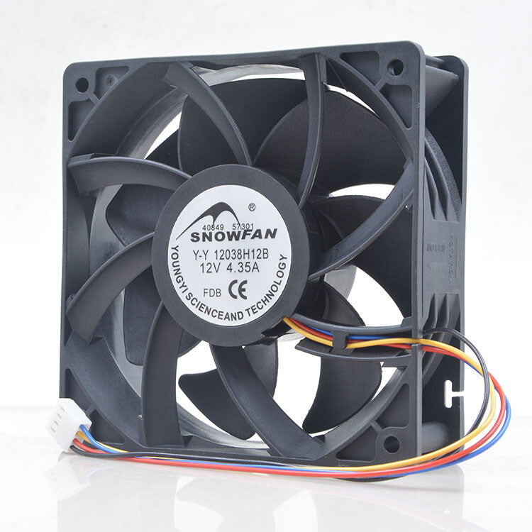 1PC SNOWFAN Y-Y12038H12B 12V 4.35A 12038 Ant 6000 rpm violent cooling fan