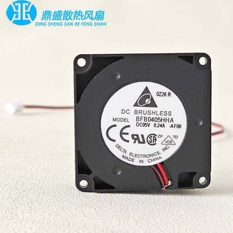 Delta BFB0405HHA 4010 5V 0.24A 4CM 2-Wire Silent Cooling Fan