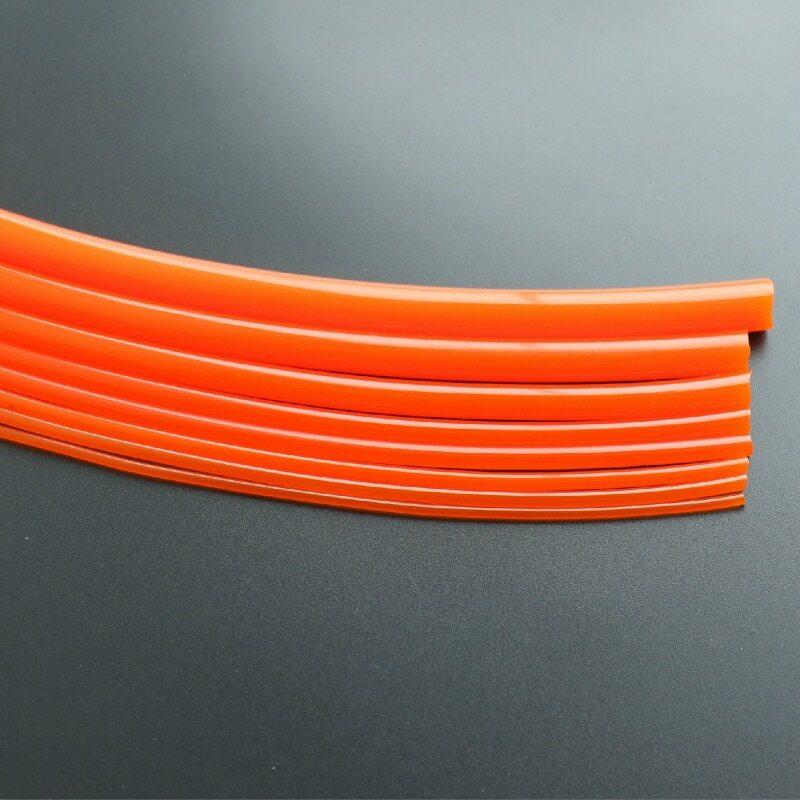 2mm-15mm Dia Orange Urethane Round Belting PU Transmission Belt Polyurethane 5M
