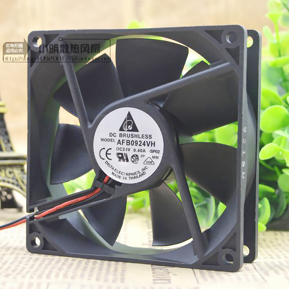 For Delta AFB0924VH 9CM 9.2CM 92*92*25MM 9225 24V 0.40A For blower fan
