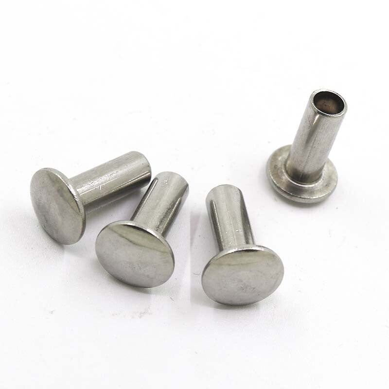30pcs M5 SUS304 rivets flat round head semi-hollow rivet hollow nail 5-20 GB873