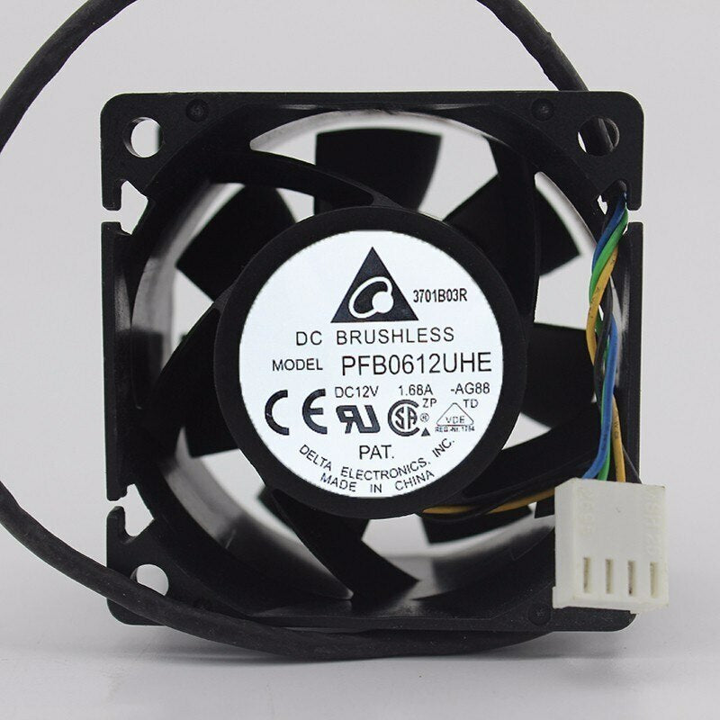Delta PFB0612UHE 6038 60*60*38mm 6cm DC 12V 1.68A Blower Air Flow Cooling Fan