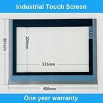Touch Screen Panel Glass AMT28259 91-28259-00B 1071.0122B +Overlay Film
