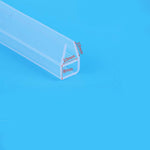 U bath shower door silicone rubber glass seal strip wipe sweep for 10mm glass