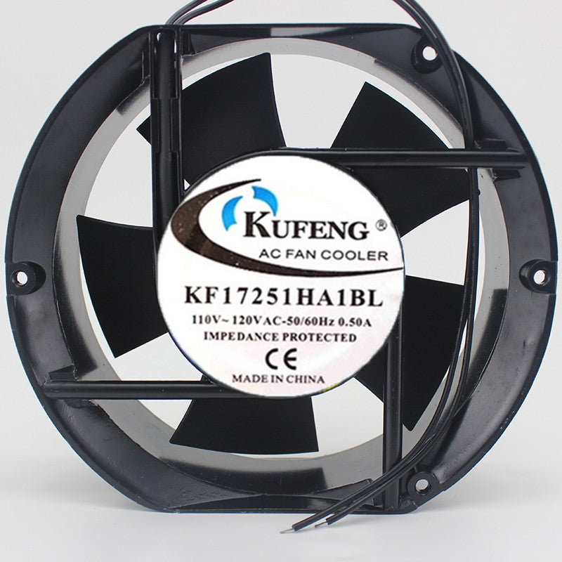 KUFENG Axial fan KF17251HA1BL AC 110-120V 0.50 172*150*51mm 2 Wires