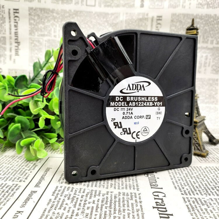ADDA AB1224XB-Y01 0.70A 24 V 12032 LARGE AIR VOLUME TURBINE BLOWER COOLING FAN