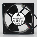 Delta 12038 12CM EFB1224HHE DC 24V 0.30A 3-line Double Ball Cooling Fan Inverter