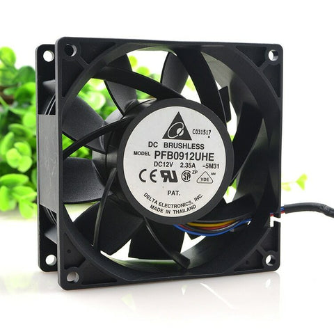 Delta PFB0912UHE DC 12V 2.35A 90x90x38mm 9cm 3 Lines PWM Cooling Fan