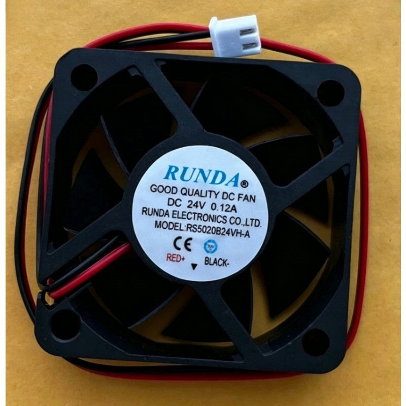 RUNDA RS5020B24VH-A DC24V 0.12A 5020 2-Wire Inverter Cooling Fan