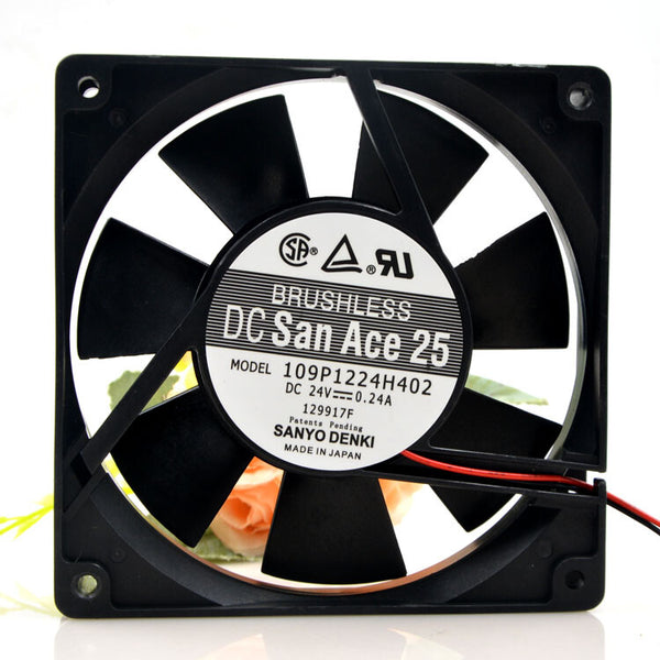 120mm 109P1224H402 12025 24V 0.24A 12CM Server Inverter Cooling Fan