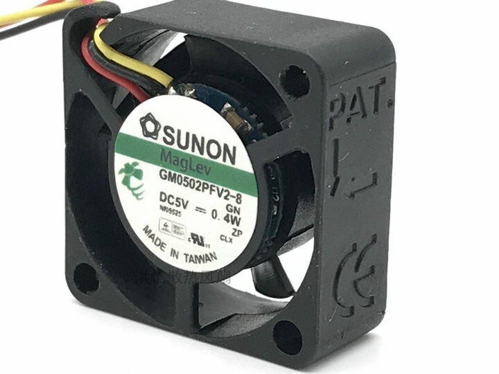 SUNON 25*25*10mm GM0502PFV2-8 DC5V 0.4W 25mm 3-wire cooling fan