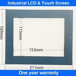 Touch Screen Panel Glass Digitizer For HMIGTO4310 HMIGT04310 + Overlay Film