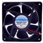 1 PCS HuiFeng Fan BDH12038S DC24V 0.25A 12038 12CM 2 WIRE cooling fan