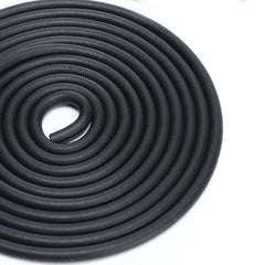 Black EPDM Rubber Foam Sealing Strip Round Bar For Cabinet Door Seal 2mm~25mm