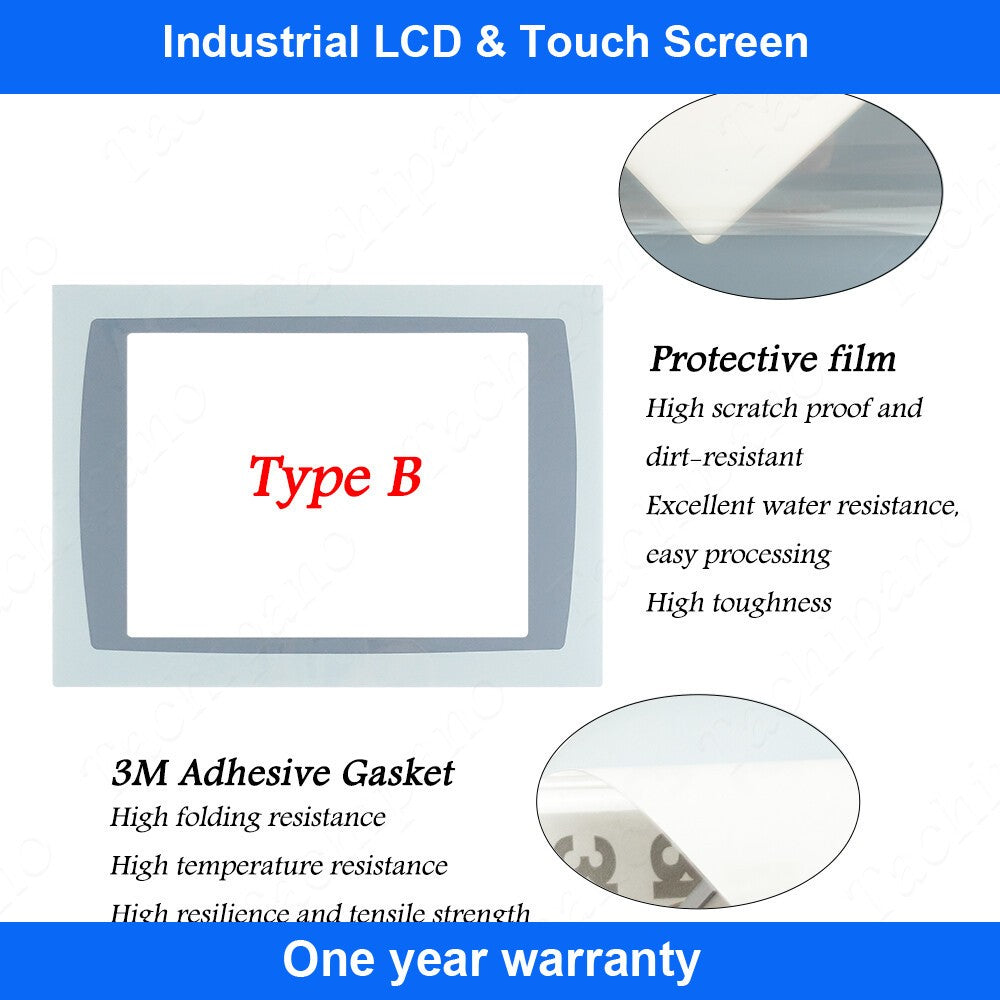 PROTECTIVE FILM for 2711P-RDT12C PanelView Plus 1250 Overlay with Blue Label