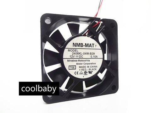 1pc NMB-MAT 2406KL-04W-B29 fan 60*60*15mm 12V 0.10A 3pin