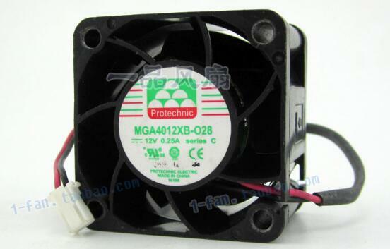 Original 4028 MGA4012XB-O28 12V 0.25A 40*40*28mm 4CM 2 wire cooling fan