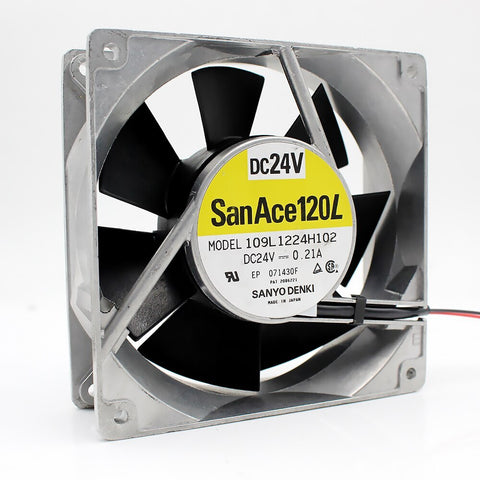 109L1224H102 DC24V 0.21 SANYO 12CM 12038 120x120x38mm aluminum frame fan
