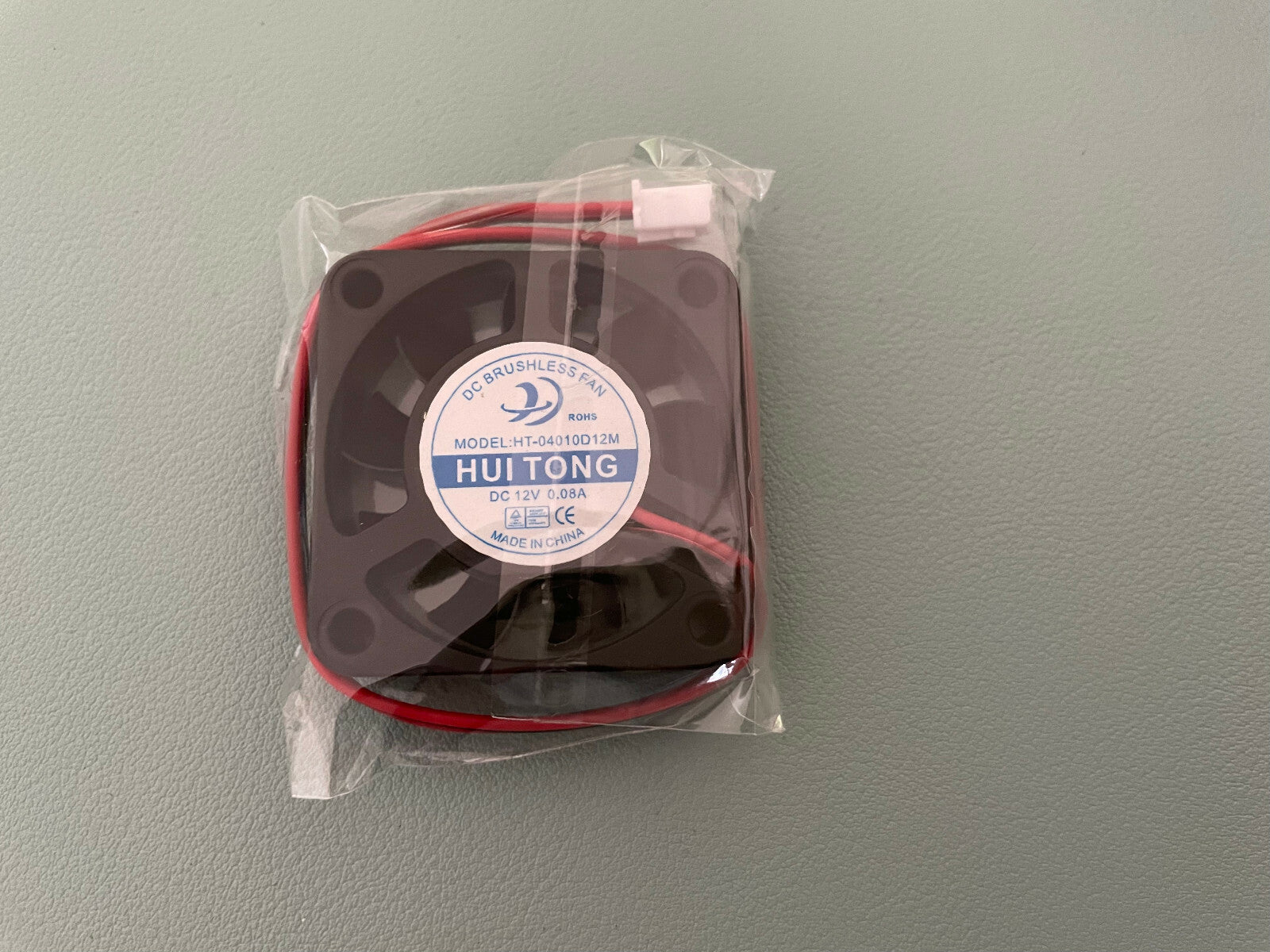 1PC HUI TONG HT-04010D12M 12V 0.08A 4CM 2-wire Cooling Fan