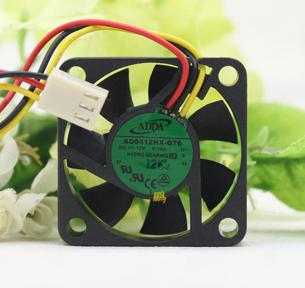 1PC ADDA AD0412HX-G76 4010 4CM 12V 0.10A 3-wire speed silent cooling fan