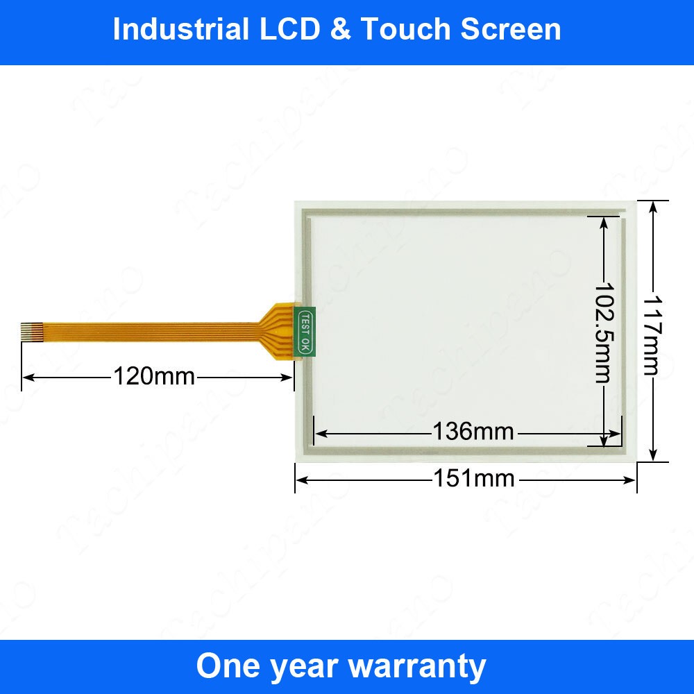 Touch Digitizer for FANUC A05B-2518-C202#EAW Teach Pendant Touch Screen Glass