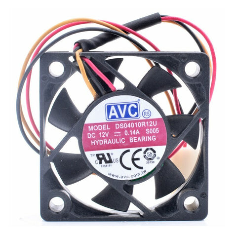 AVC DS04010R12U 4010 4CM 40mm fan 12V 0.14A 3pin cooling fan