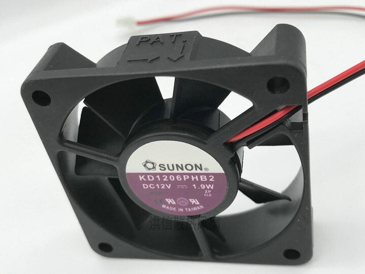 Sunon 6015 KD1206PHB2 DC12V 1.9W 60*15mm 60mm cooling fan