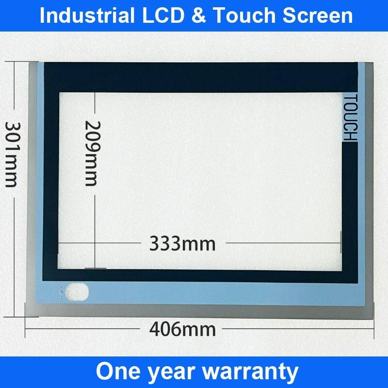 Touch Screen Panel Glass Digitizer For IPC477E 6AV7241-5BB07-0GA0 + Overlay Film