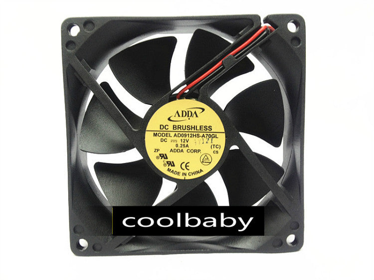 ADD AD0912HS-A70GL Fan 12V 0.25 2pin 92*92*25MM