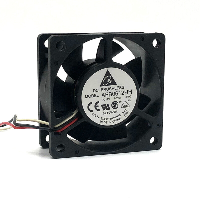 AFB0612HH-R00 Daul ball Alarm cooling fan DC12V 0.25A 60×60×25mm 3wire