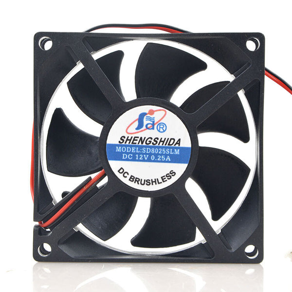 SD8025SLM 8CM 8025 12V 0.25A 2 wires Motor protection cooling FAN