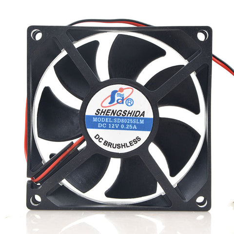 SD8025SLM 8CM 8025 12V 0.25A 2 wires Motor protection cooling FAN