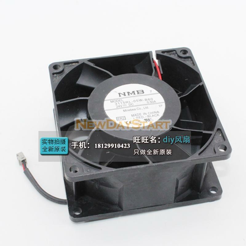 Original For 3115RL-05W-B60 DC24V 0.50A 80X80X38MM 2pin inverter cooling fan