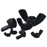 M3 M4 M5 M6 M8 M10 M12 Nylon Wing Nut Wing Nut Plastic Hand Tightening Wing Nut