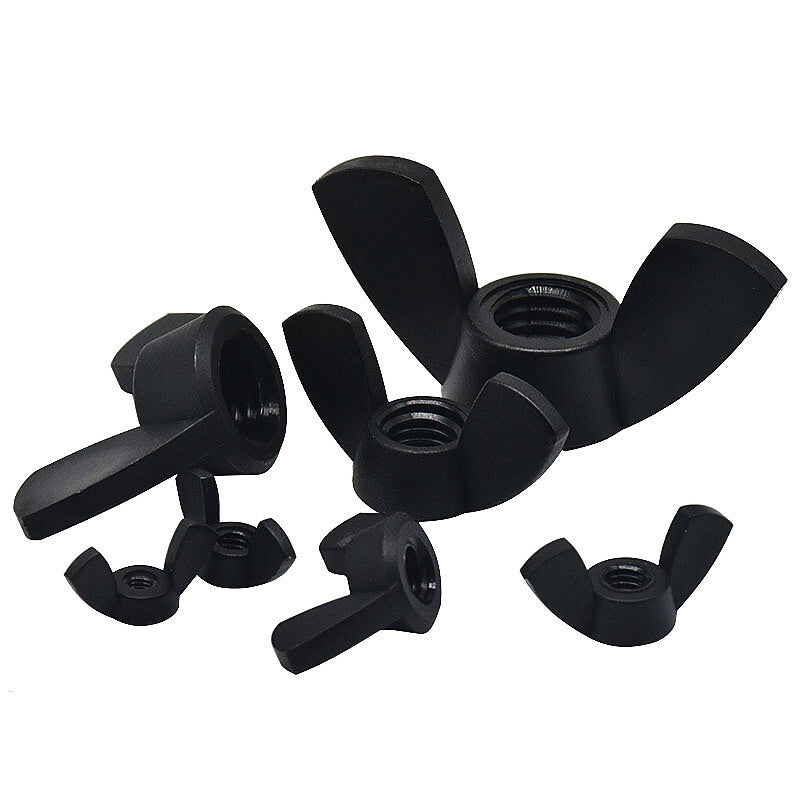 M3 M4 M5 M6 M8 M10 M12 Nylon Wing Nut Wing Nut Plastic Hand Tightening Wing Nut