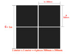 500 x 500mm NBR Nitrile Rubber Buna Plate Sheet Gasket 1mm 2mm 3mm 4mm Black