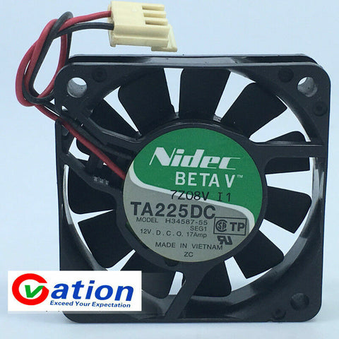 For Nidec 12V 0.17A ball bearing high-end fan H34587-55-INV 60x60x15 Sega Naomi