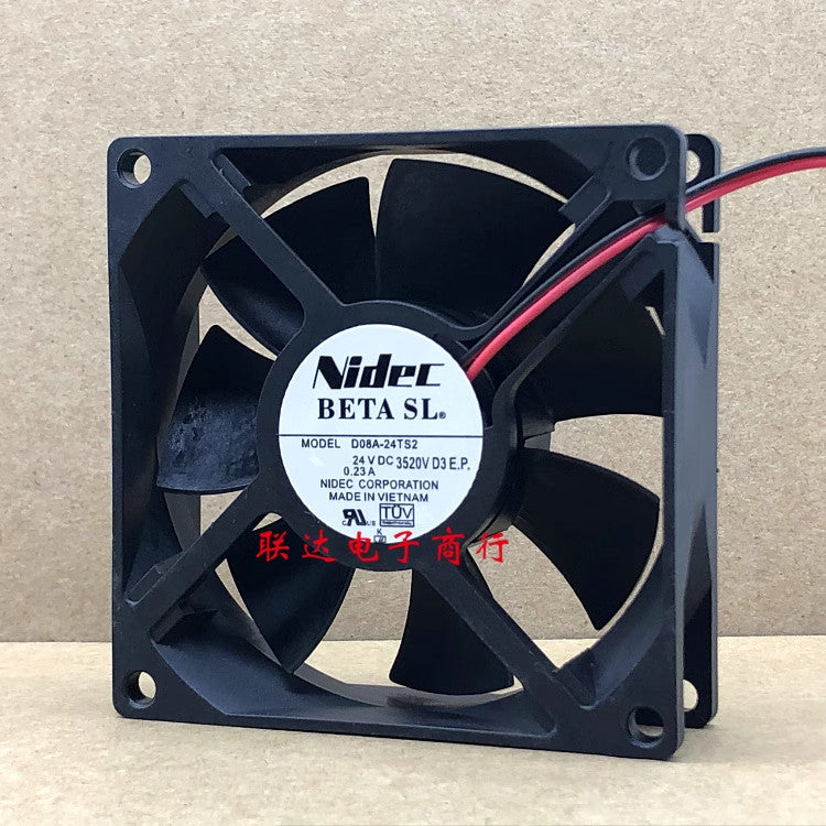 NIDEC D08A-24TS2 DC24V 0.23A 8CM 80X25MM Inverter Cooling Fan