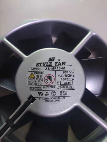 1 PCS STYLE FAN ZS15F10-M 100V AC 15CM all metal cooling fan 2 wires