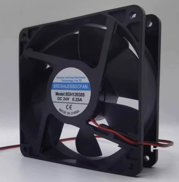 1 PCS Fan 12CM 2 WIRE cooling fan BDH12038S DC24V 0.25A 12038