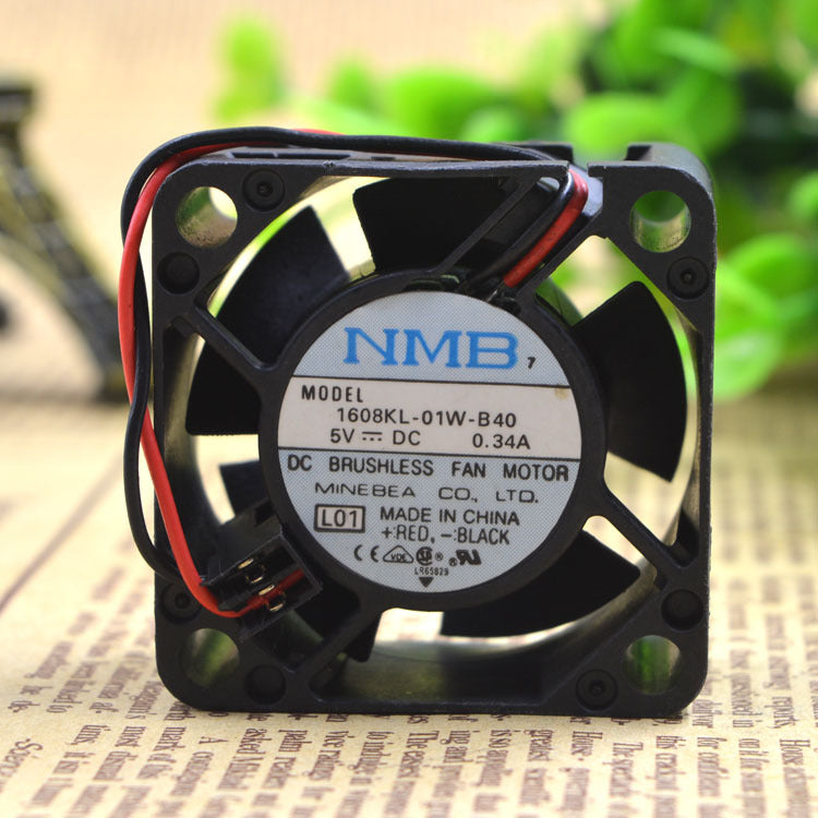 NMB 1608KL-01W-B40 40*40*20mm DC 5V 0.34A 2-wire Case Cooling Fan