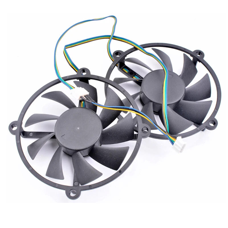 2Pcs/Lot PLA08015B12HH 12V 0.35A 85mm GTS250 450 graphics card cooling fan
