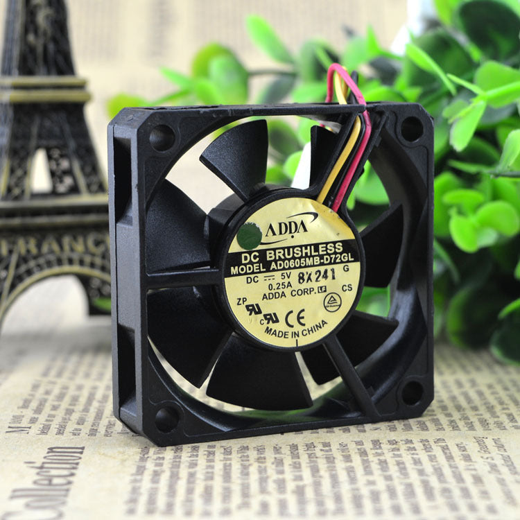 ADDA AD0605MB-D72GL DC 5V 0.25A 3Pin 60x60x15mm Case Cooling Fan