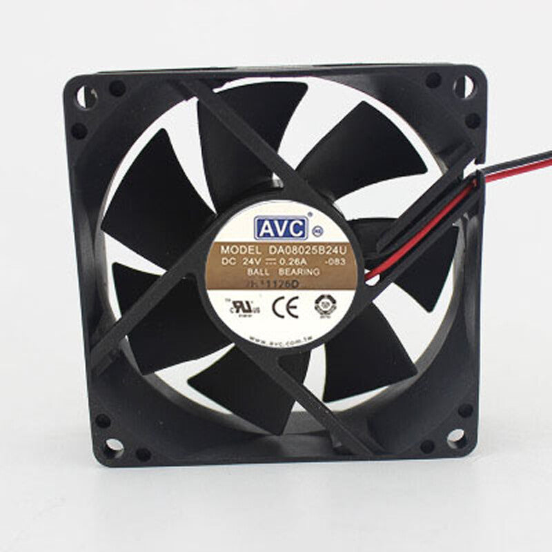 AVC DA08025B24U 8025 24V 0.26A 80x80x25mm 8cm 2-lines inverter cooling fan