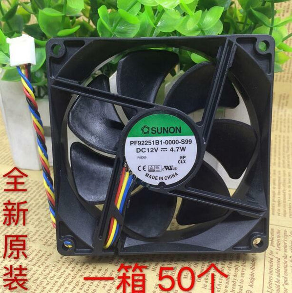 SUNON PF92251B1-0000-S99 DC 12V 4.7W 9CM 4-wire large air flow cooling fan