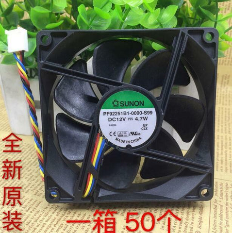 SUNON PF92251B1-0000-S99 DC 12V 4.7W 9CM 4-wire large air flow cooling fan
