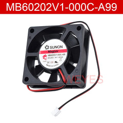 For SUNON MB60202V1-000C-A99 6020 60MM DC 24V 1.8W 6CM Inverter Cooling Fan 2PIN