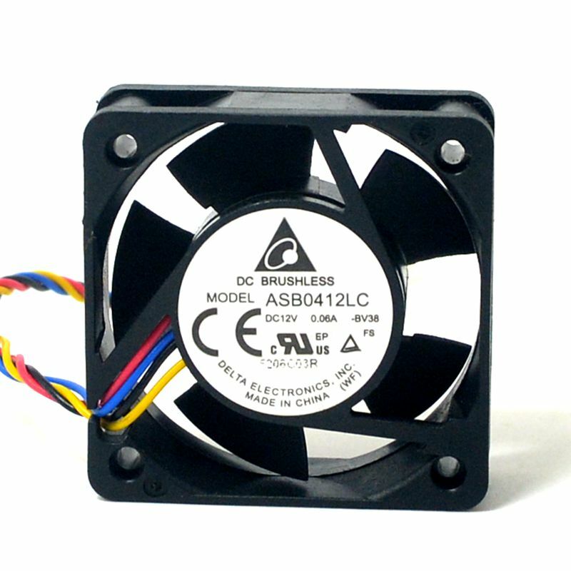 New Delta ASB0412LC 12V 0.06A 4CM 4015 4 wires case cooling fan