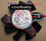 T&T 7015M12F Graphics card cooling fan DC12V 0.25A 2Pin