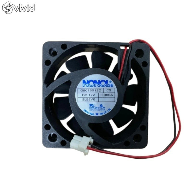 1 PCS NONOISE Fan G5015S12D CS DC 12V 0.080A 5CM 2 Pin 50*50*15MM
